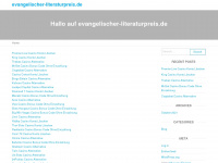 evangelischer-literaturpreis.de Webseite Vorschau