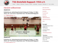 tsg-bretzfeld.de Webseite Vorschau