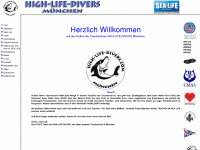 high-life-divers.com Webseite Vorschau