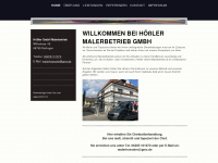 hoessler-malerbetrieb.de Webseite Vorschau