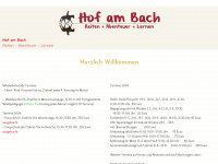 hof-am-bach.de Webseite Vorschau