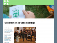 hope-chor.de Webseite Vorschau