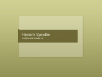 hendrik-spindler.de Webseite Vorschau