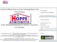 hoppe-dach-geruest-fassade.de Webseite Vorschau