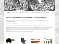 hoppe-naturhorn.de Webseite Vorschau