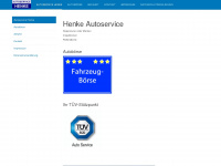henke-autoservice.de Webseite Vorschau