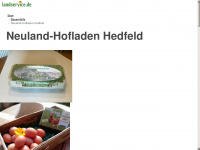 hofladen-hedfeld.de Webseite Vorschau