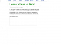 hofmark-hausimwald.de Webseite Vorschau