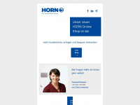 horn-webshop.de Webseite Vorschau
