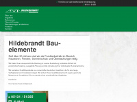 hildebrandt-bauelemente.com Webseite Vorschau