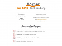 horner-buchhandlung.de Webseite Vorschau