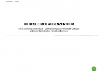 hildesheimer-augenzentrum.de Webseite Vorschau