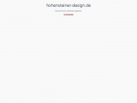 hohensteiner-design.de Webseite Vorschau