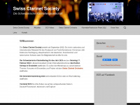 clarinetsociety.ch Webseite Vorschau