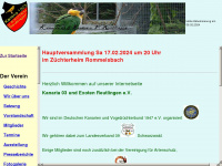 vogelverein-reutlingen.de Webseite Vorschau