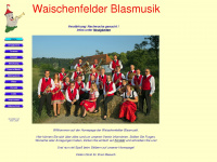 waischenfelder-blasmusik.de Webseite Vorschau