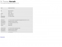 horvath-tbg.com Webseite Vorschau