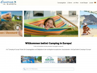 camping-in-europa.de Webseite Vorschau
