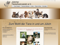 tierschutzverein-juelich.de Webseite Vorschau