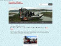 canadianairboats.com Webseite Vorschau