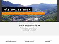 gaestehaus-steiner.de Webseite Vorschau