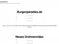 burg-meistersel.de Webseite Vorschau