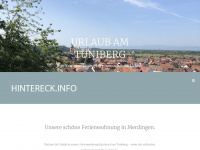 hintereck.info Webseite Vorschau
