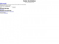 huber-architektur.de Webseite Vorschau