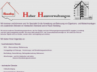 huber-hausverwaltungen.de Webseite Vorschau