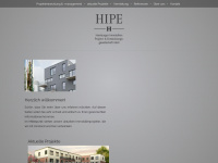 hipe-immobilien.de Webseite Vorschau