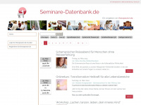 seminare-datenbank.de Webseite Vorschau