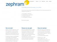 zephram.de Webseite Vorschau