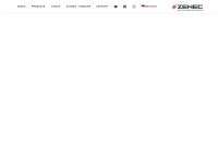 zenec.com Webseite Vorschau