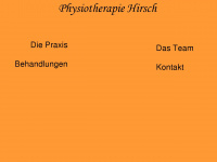 hirsch-physiotherapie.de Webseite Vorschau