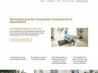 osteopathie-in-sprockhoevel.de Webseite Vorschau