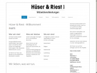 hueser-riest.de Webseite Vorschau