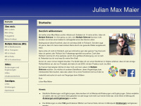 julian-hp.de Webseite Vorschau