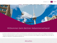 berliner-hebammenverband.de Webseite Vorschau