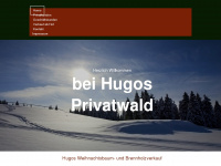 hugos-privatwald.de Webseite Vorschau