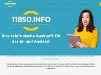 11850.info Webseite Vorschau
