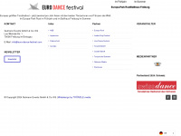 euro-dance-festival.com Webseite Vorschau