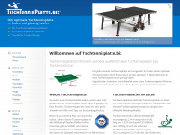 tischtennisplatte.biz Webseite Vorschau