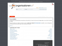 die-organisationen.ch Webseite Vorschau