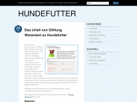 hundefutterinfos.wordpress.com Webseite Vorschau
