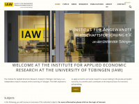 iaw.edu Webseite Vorschau