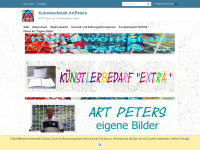 kunstwerkstatt-artpeters.de Webseite Vorschau