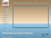 hundeschule-sandramueller.de Webseite Vorschau