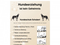 hundeschule-schubert.de Webseite Vorschau