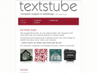 textstube.ch Webseite Vorschau