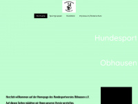 hundesportverein-obhausen.de Webseite Vorschau
